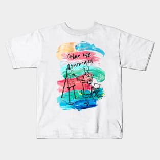 Color me surprised artistic design Kids T-Shirt